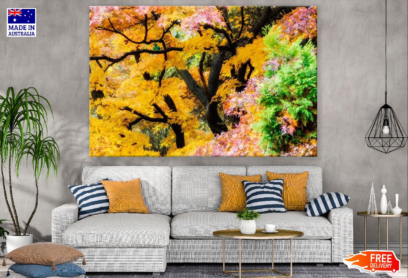 Japan Colorful Autumn Garden Photograph Print 100% Australian Made