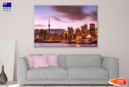 Toronto City View From Lake, Canada Print 100% Australian Made