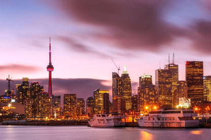 Toronto City View From Lake, Canada Print 100% Australian Made