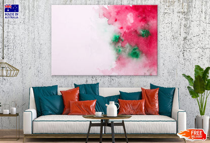 Grey Red & Green Abstract Design Print 100% Australian Made