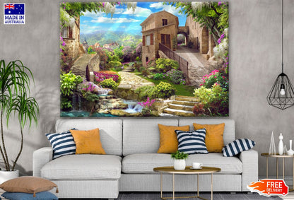 House & Nature View Print 100% Australian Made