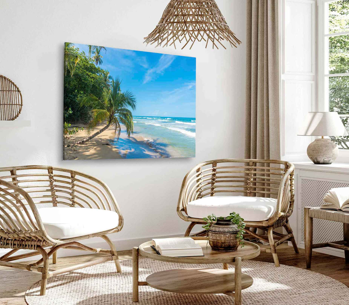 Bella Home Wild Beach Close To Costa Rica Print Canvas Ready to hang