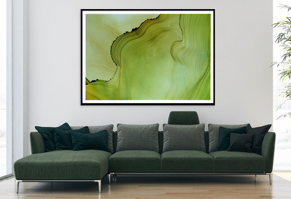 Green & Yellow Abstract Design Home Decor Premium Quality Poster Print Choose Your Sizes