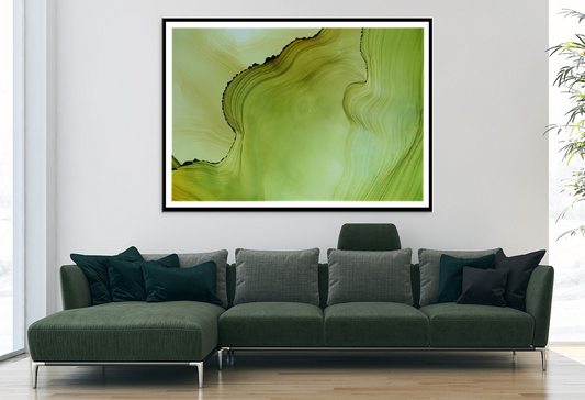 Green & Yellow Abstract Design Home Decor Premium Quality Poster Print Choose Your Sizes