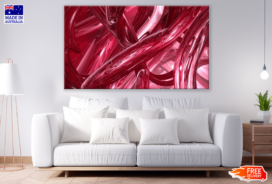 Red Abstract Design Print 100% Australian Made