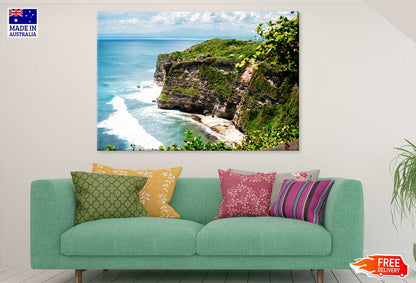 Cliff Near Pura Luhur Uluwatu Sea Photograph Print 100% Australian Made
