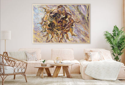 Abstract Flower Oil Painting Art Home Decor Premium Quality Poster Print Choose Your Sizes