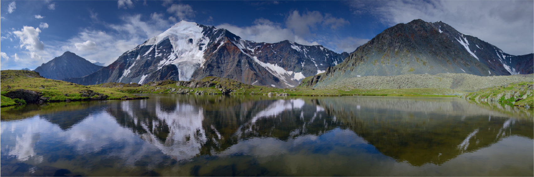 Panoramic Canvas Mountain near Lake View Photograph High Quality 100% Australian Made Wall Canvas Print Ready to Hang