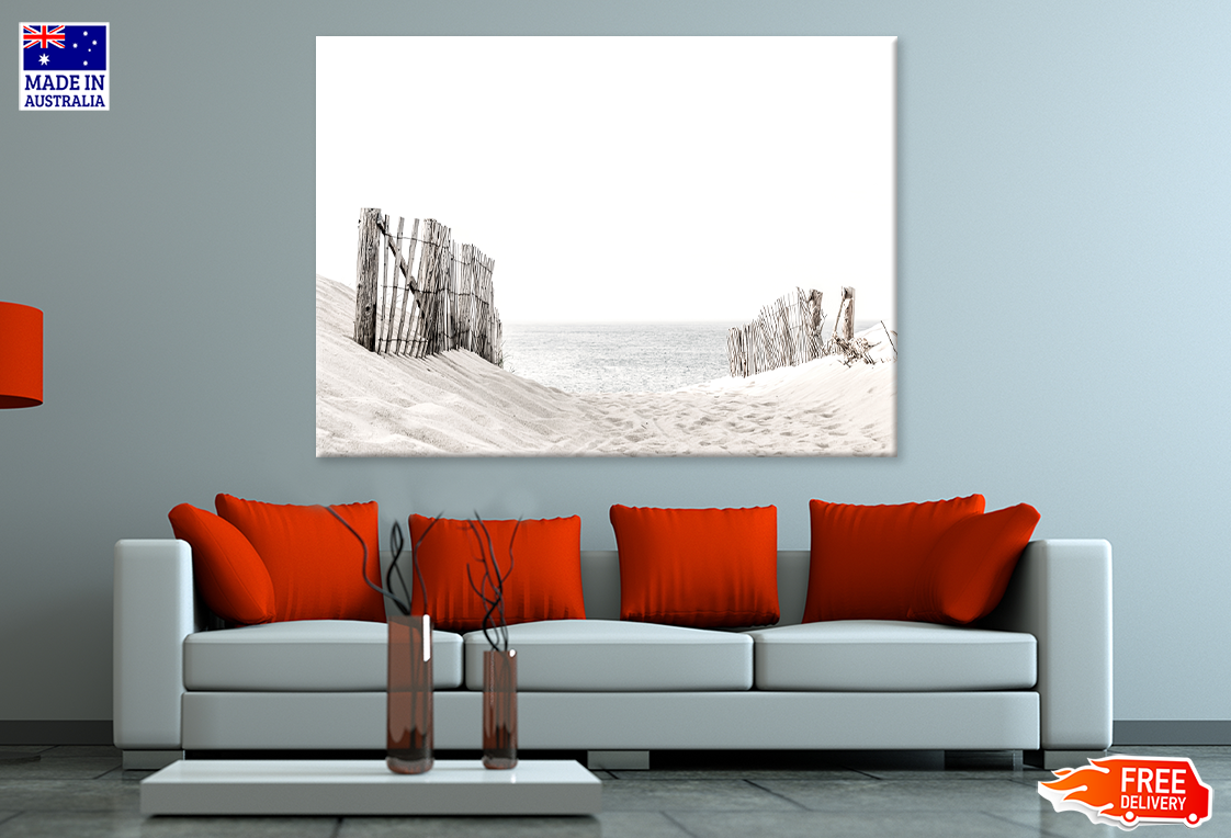 Sea Shore & Sea Skyline View Print 100% Australian Made