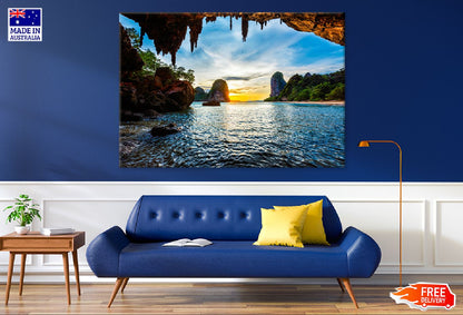 Pranang Beach on Sunset Scenery Photograph Print 100% Australian Made