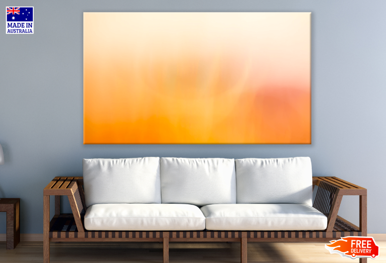 Orange Abstract Design Print 100% Australian Made