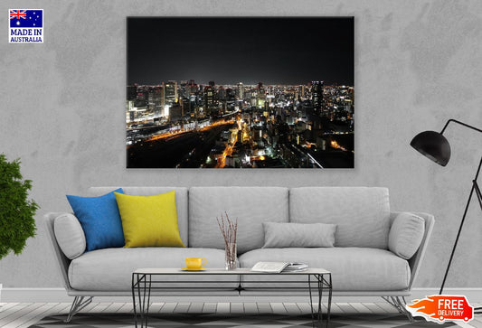 Bangkok Downtown, Thailand at Night Photograph Print 100% Australian Made