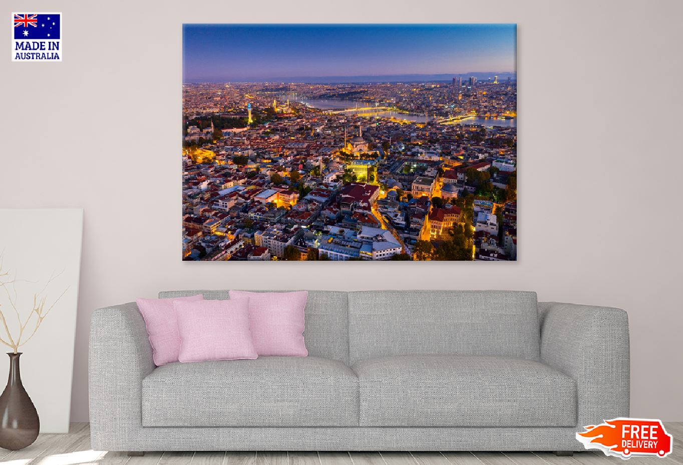 Istanbul City Sunrise View Photograph Turkey Print 100% Australian Made