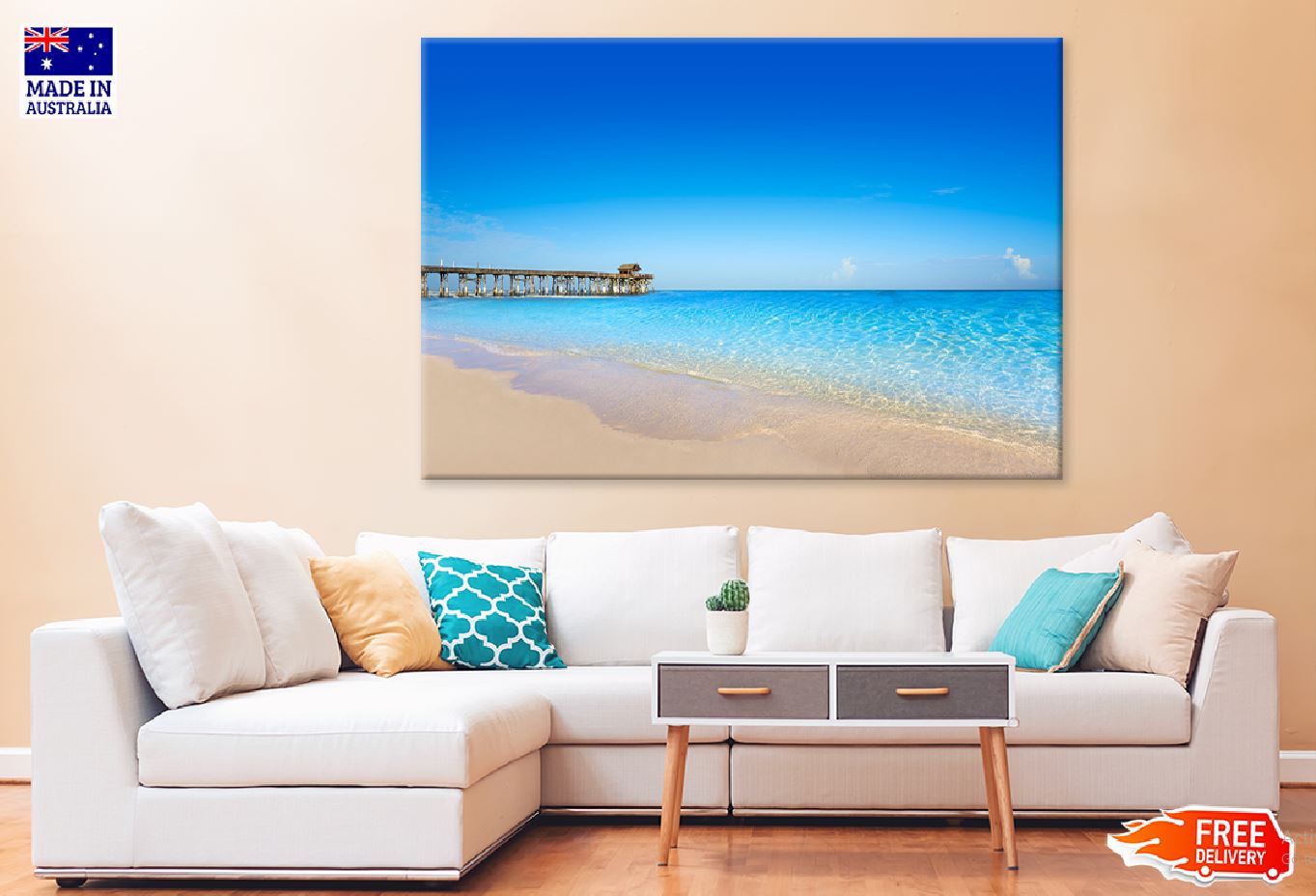 Cocoa Beach Pier Cape Canaveral Photograph Print 100% Australian Made