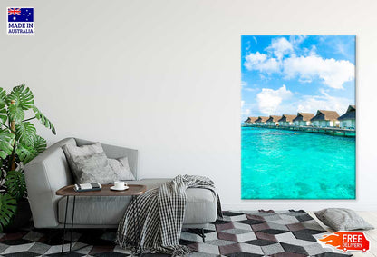 Maldives Resort Hotel Island Sea Photograph Print 100% Australian Made