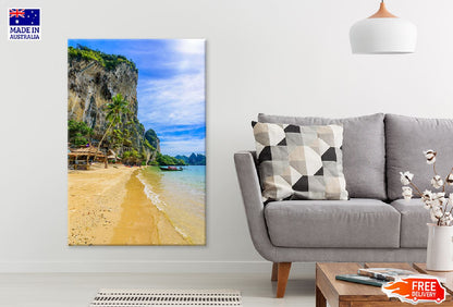 Cliff with Tonsai Beach View Photograph Print 100% Australian Made