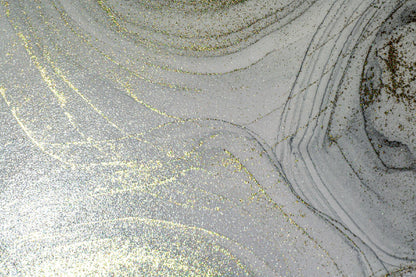 Grey & Gold Fluid Abstract Design Home Decor Premium Quality Poster Print Choose Your Sizes