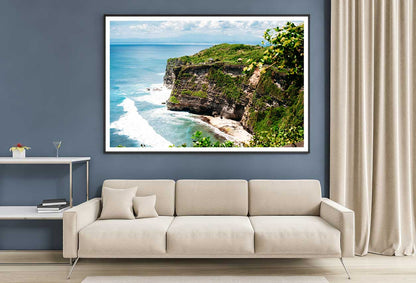 Cliff Near Pura Luhur Uluwatu Sea Photograph Home Decor Premium Quality Poster Print Choose Your Sizes