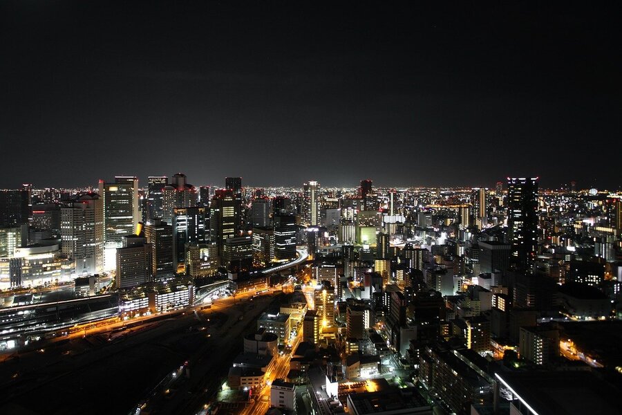 Bangkok Downtown, Thailand at Night Photograph Print 100% Australian Made