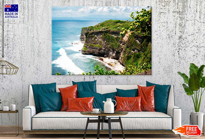 Cliff Near Pura Luhur Uluwatu Sea Photograph Print 100% Australian Made