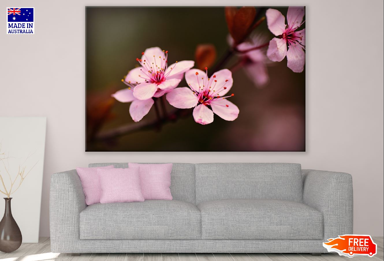Japanese Cherry Blossom Closeup Photograph Print 100% Australian Made