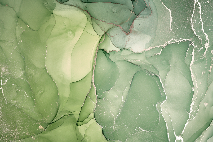 Green & White Abstract Design Home Decor Premium Quality Poster Print Choose Your Sizes