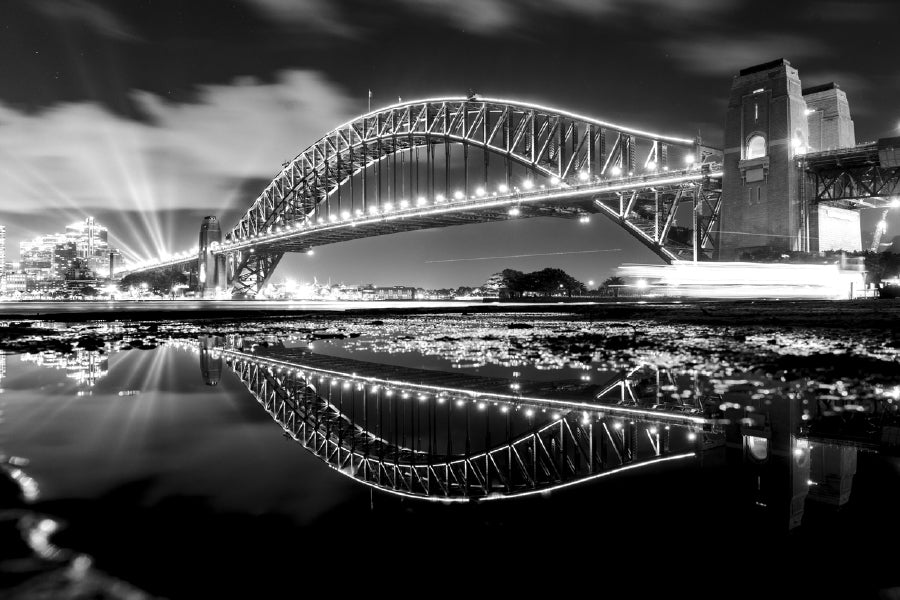 Sydney Harbour Bridge B&W View Photograph Print 100% Australian Made