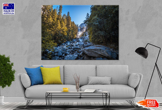 Vernal Falls in Yosemite Park Photograph Print 100% Australian Made