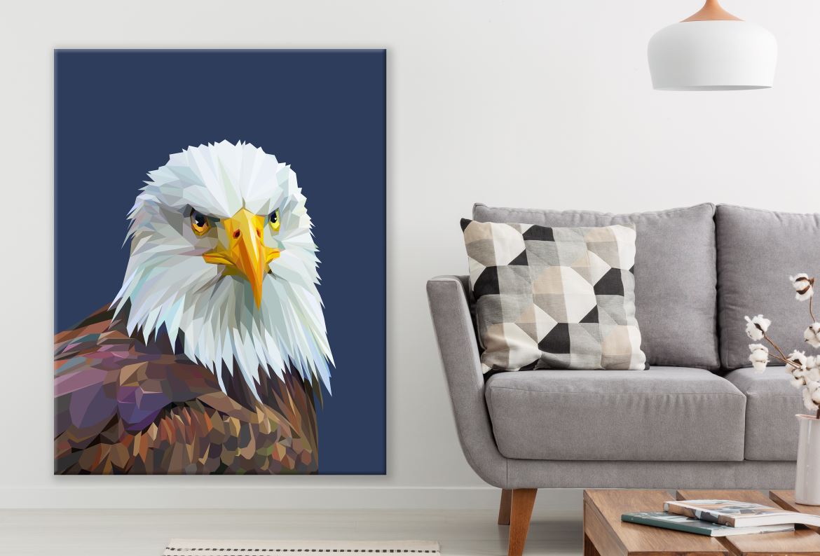 Eagle Abstract stunning multicoloured Print Ready to hang 100% Australian Made