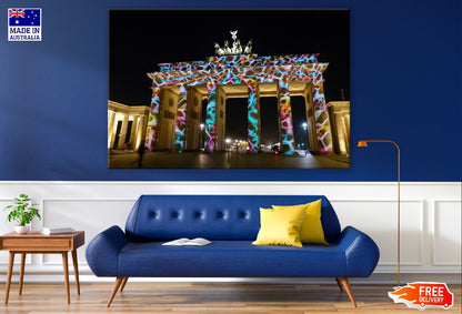 Pariser Platz Night View Photograph Berlin, Germany Print 100% Australian Made