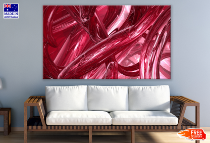 Red Abstract Design Print 100% Australian Made