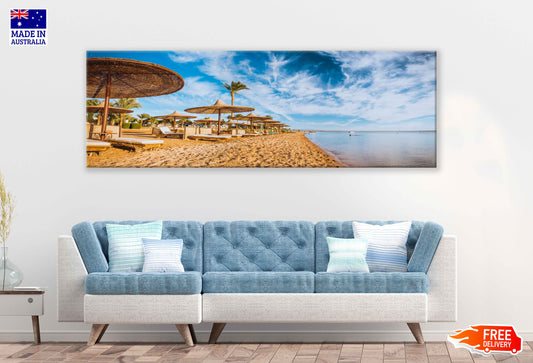 Panoramic Canvas Red Sea View Photograph Egypt High Quality 100% Australian Made Wall Canvas Print Ready to Hang