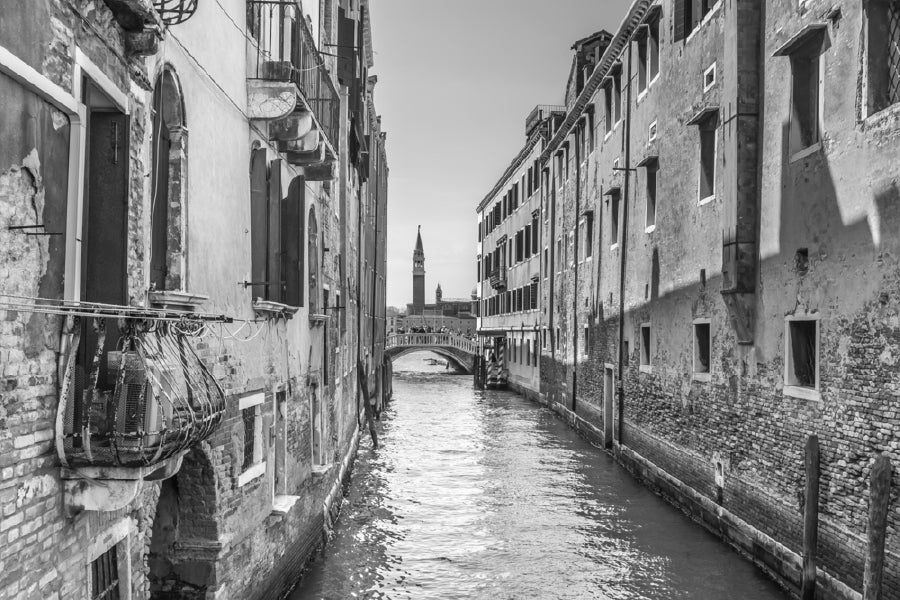 Venice Italy B&W Photograph Print 100% Australian Made