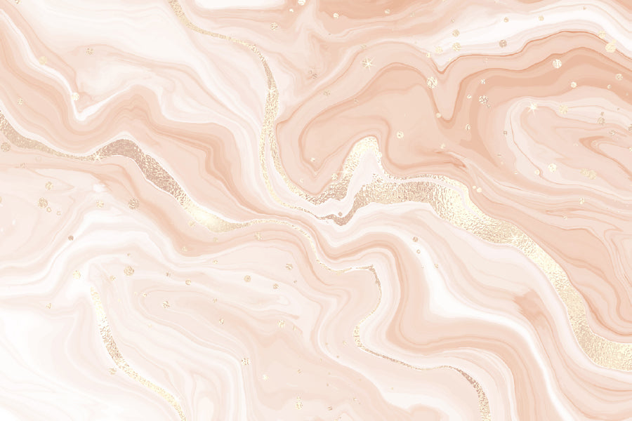 Beige Gold Fluid Abstract Design Print 100% Australian Made