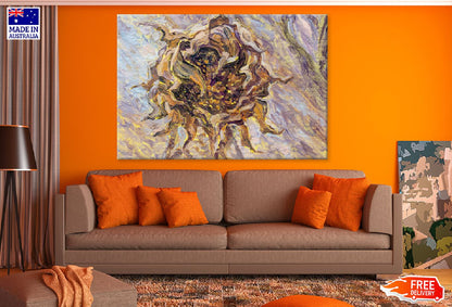 Abstract Flower Oil Painting Art Print 100% Australian Made
