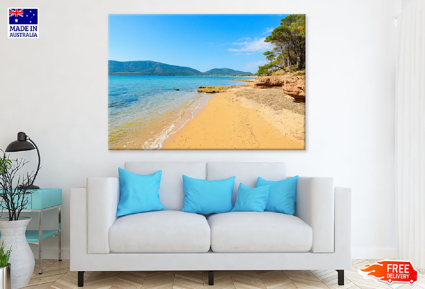 Sandy Mugoni Beach View Photograph Italy Print 100% Australian Made