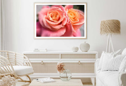 Rose Gold Flowers Closeup View Home Decor Premium Quality Poster Print Choose Your Sizes