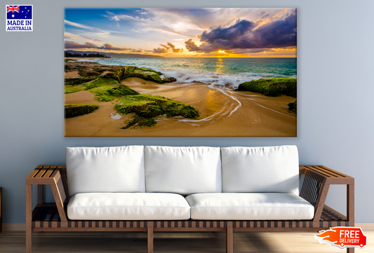 Beach Sunset View Photograph Print 100% Australian Made