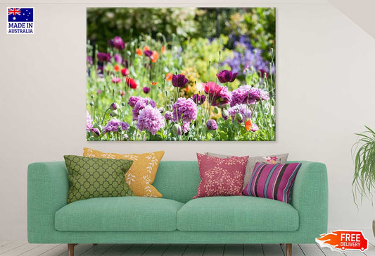 Flowers Garden View Photograph Print 100% Australian Made