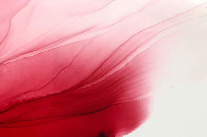 Red Pink Fluid Abstract Design Print 100% Australian Made