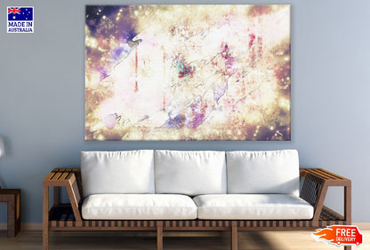 Golden Lights Abstract Design Print 100% Australian Made