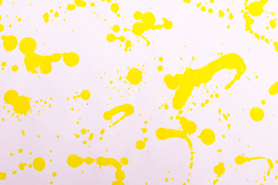 Yellow Spots Abstract Design Print 100% Australian Made