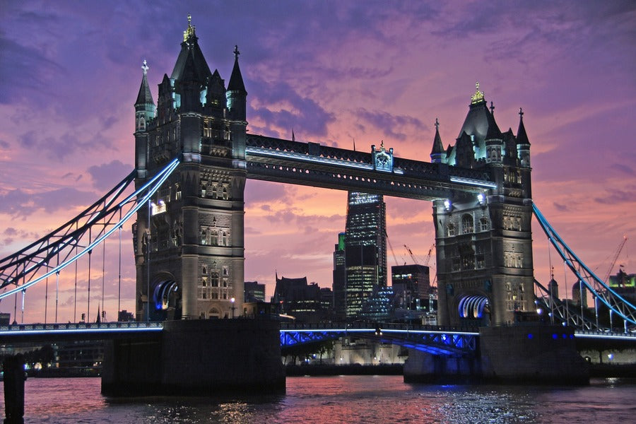 London Tower Bridge Night View Photograph Print 100% Australian Made