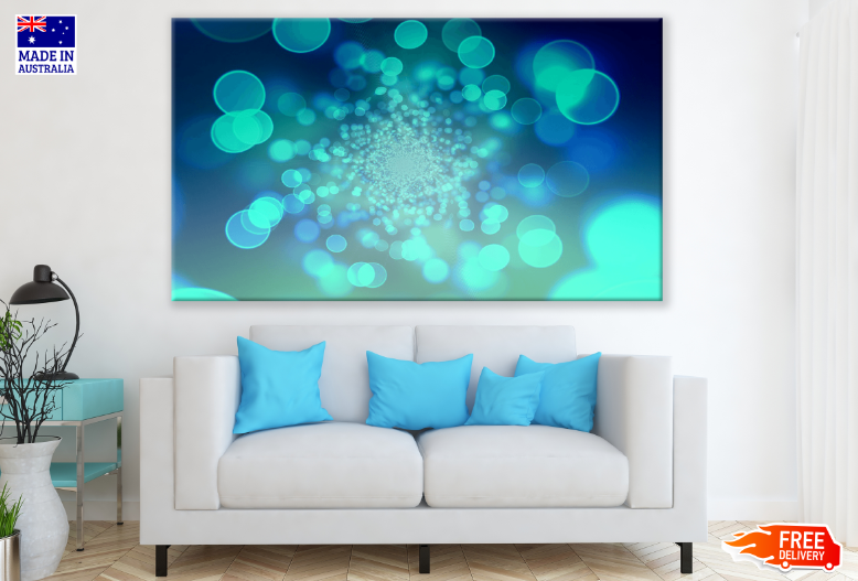 Blue Abstract Design Print 100% Australian Made