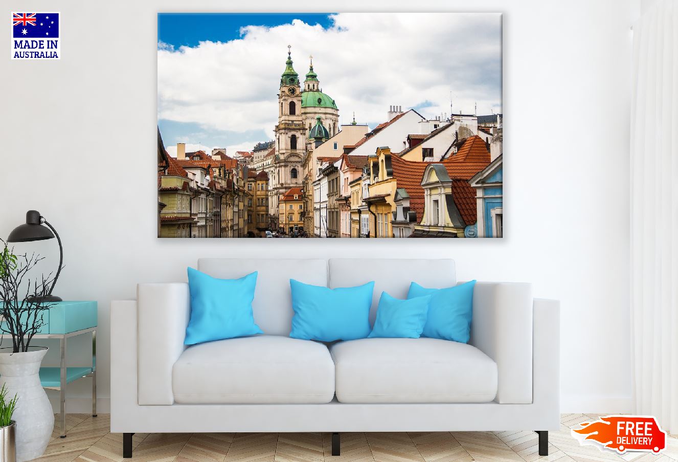 St. Nicholas Church View Photograph, Prague Print 100% Australian Made