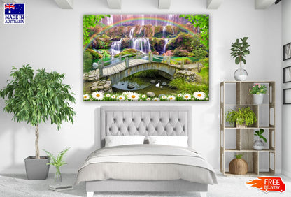Bridge & Waterfall Photograph Print 100% Australian Made