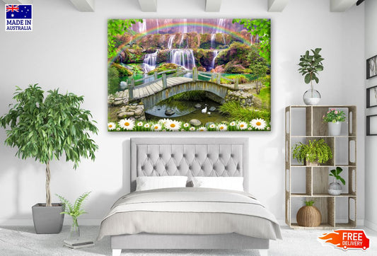 Bridge & Waterfall Photograph Print 100% Australian Made
