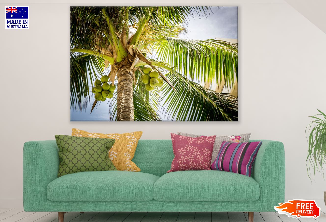 Palm Tree Closeup Photograph Print 100% Australian Made