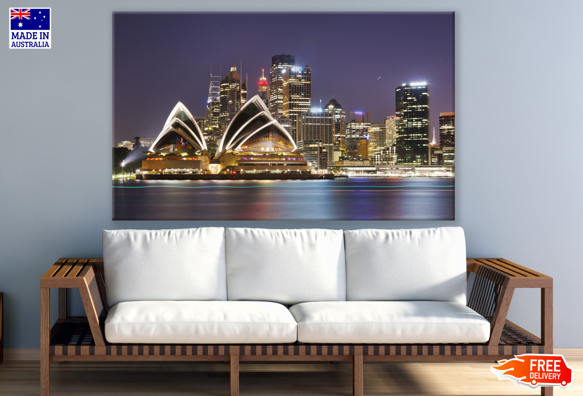 Opera House Australia Night View Photograph Print 100% Australian Made