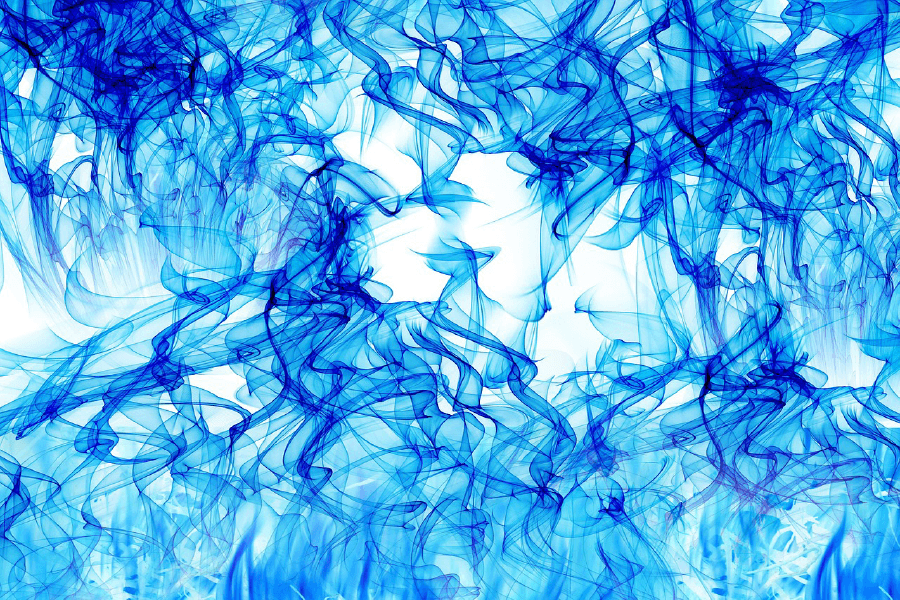 Blue Abstract Design Print 100% Australian Made